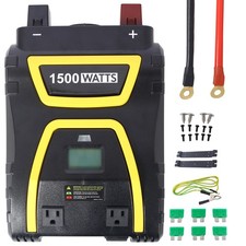 1500 Watts Power Inverter Modified Sine Wave Car LED Display 12V to 115 Volts