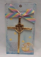 Vintage 1998 Bob Siemon Designs, Noah’s Ark Golden Cross, Baby Gift, Made in USA