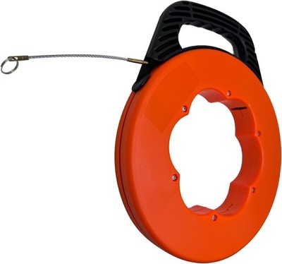 NEU Einziehbar 4,5 mm 30 m Fisch Band Rolle Kabel Abzieher PET Draht Führung Elektrisch