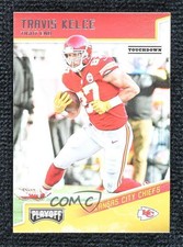 2018 Panini Playoff Touchdown Silver Travis Kelce #96 7zf