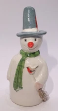 2018 Stuart Bass Pie Bird Vent/Funnel * Snowman with Broom & Robin