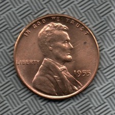 1955 P Lincoln Wheat Cent Uncirculated