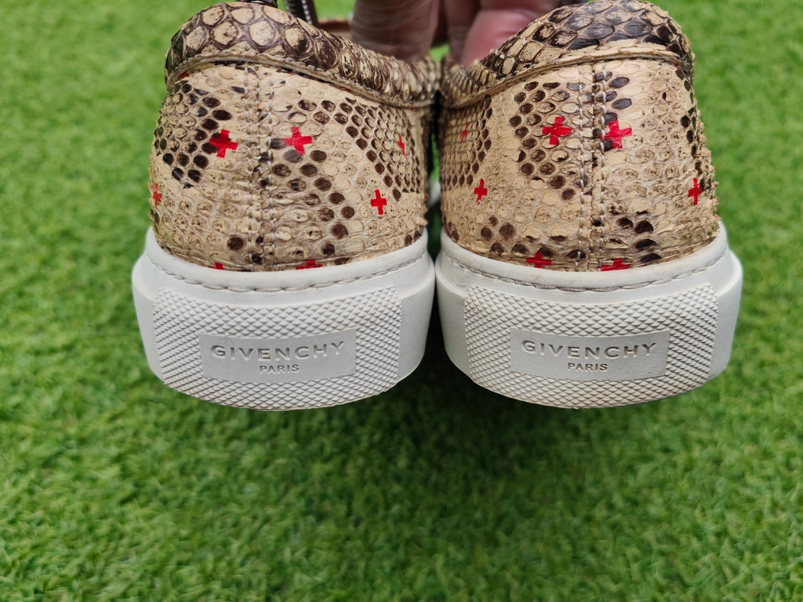 Givenchy python leather skate slip on sneaker, si… - image 5