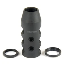 ALL Steel .308 / 308 Muzzle Brake 5/8x24 Pitch Thread w/ Washer & Nut