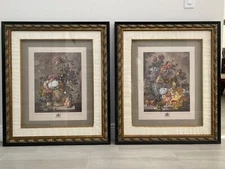 A Flower Piece 1781 & A Fruit Piece 1778 by Jan van Huysum, Earlom, Boydell