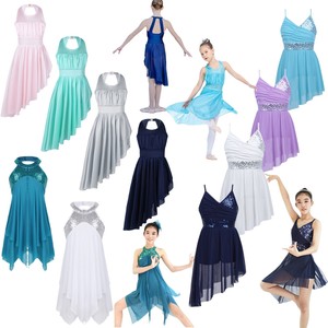Girl-Lyrical-Ballet-Dance-Dress-Kid-Ballerina-Dancers-Costume-Leotard-Dance-Wear
