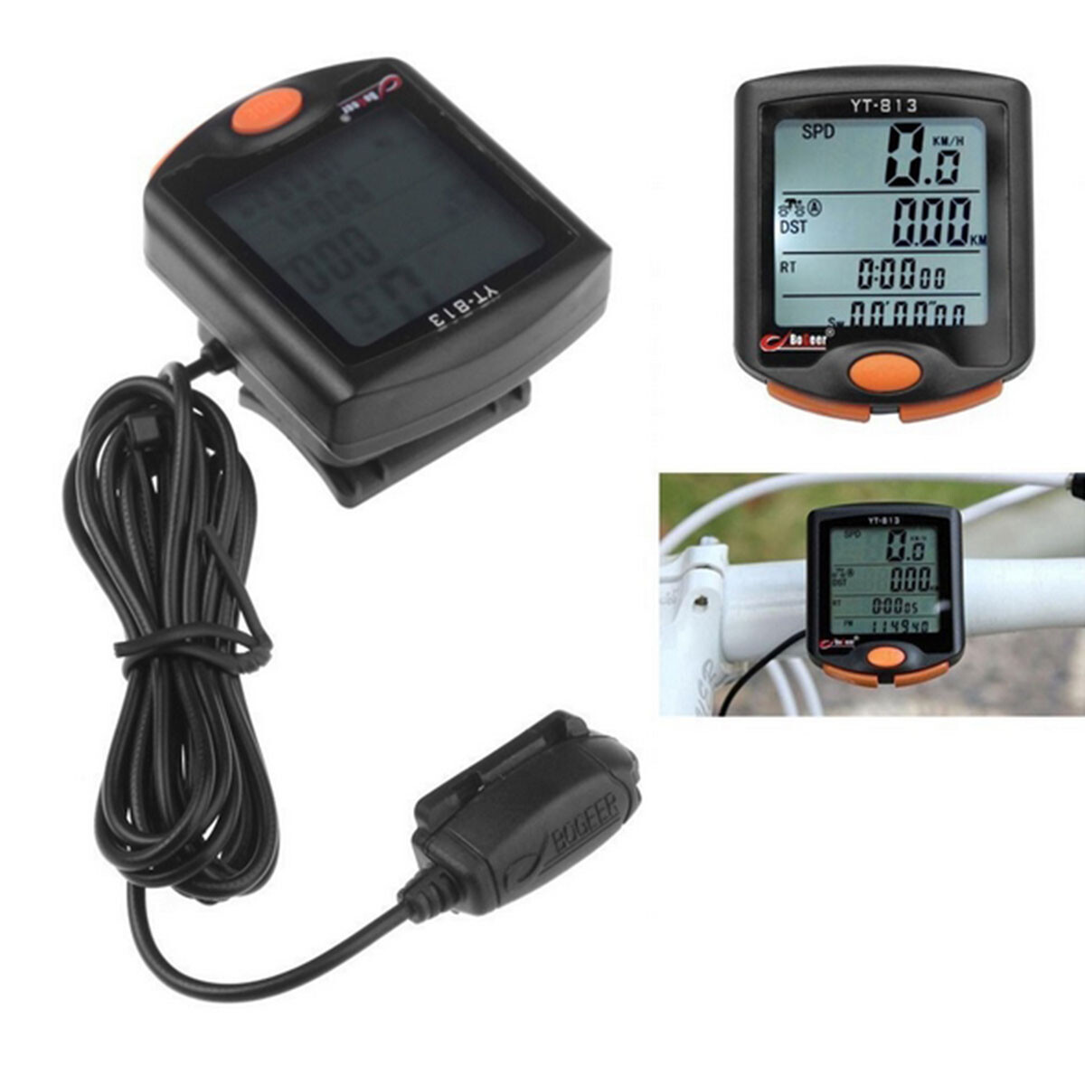 Wireless Bike Speedometer With Backlight LCD Bicycle Bike Cycling ...