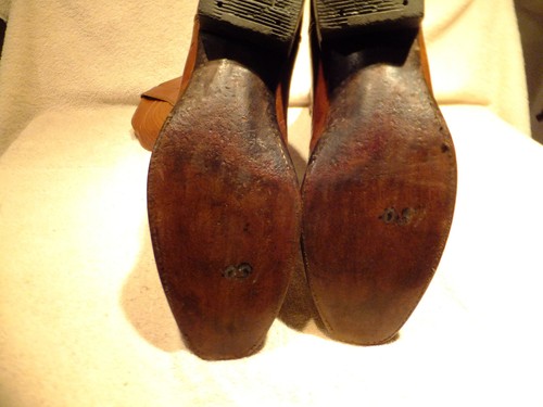 VINTAGE AMMONS KASTANIENFARBENE HANDGEFERTIGTE COWBOY-STIEFEL AUS LEDER MARKIERT 2684 = GRÖSSE 9A - Bild 9 von 12