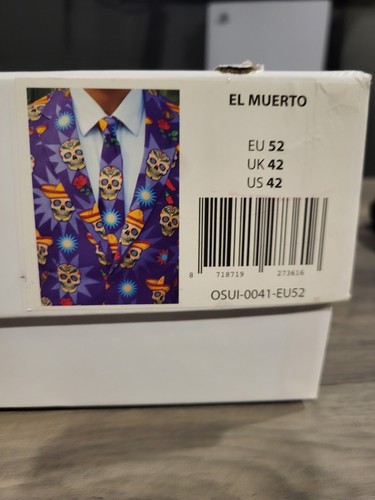 Oppo Suit ๐ El Muerto ๐ Halloween ๐ป Size 52 - Picture 3 of 3