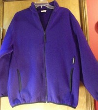 Unisex Speedo Purple Fleece Zip Up Jacket Siz...
