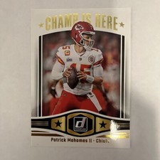 Patrick Mahomes II 2023 Panini Donruss Football Champ is Here #1 Chiefs🔥