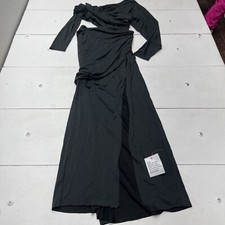 ASOS Black Draped Off The Shoulder Maxi Dress Women's Size 4