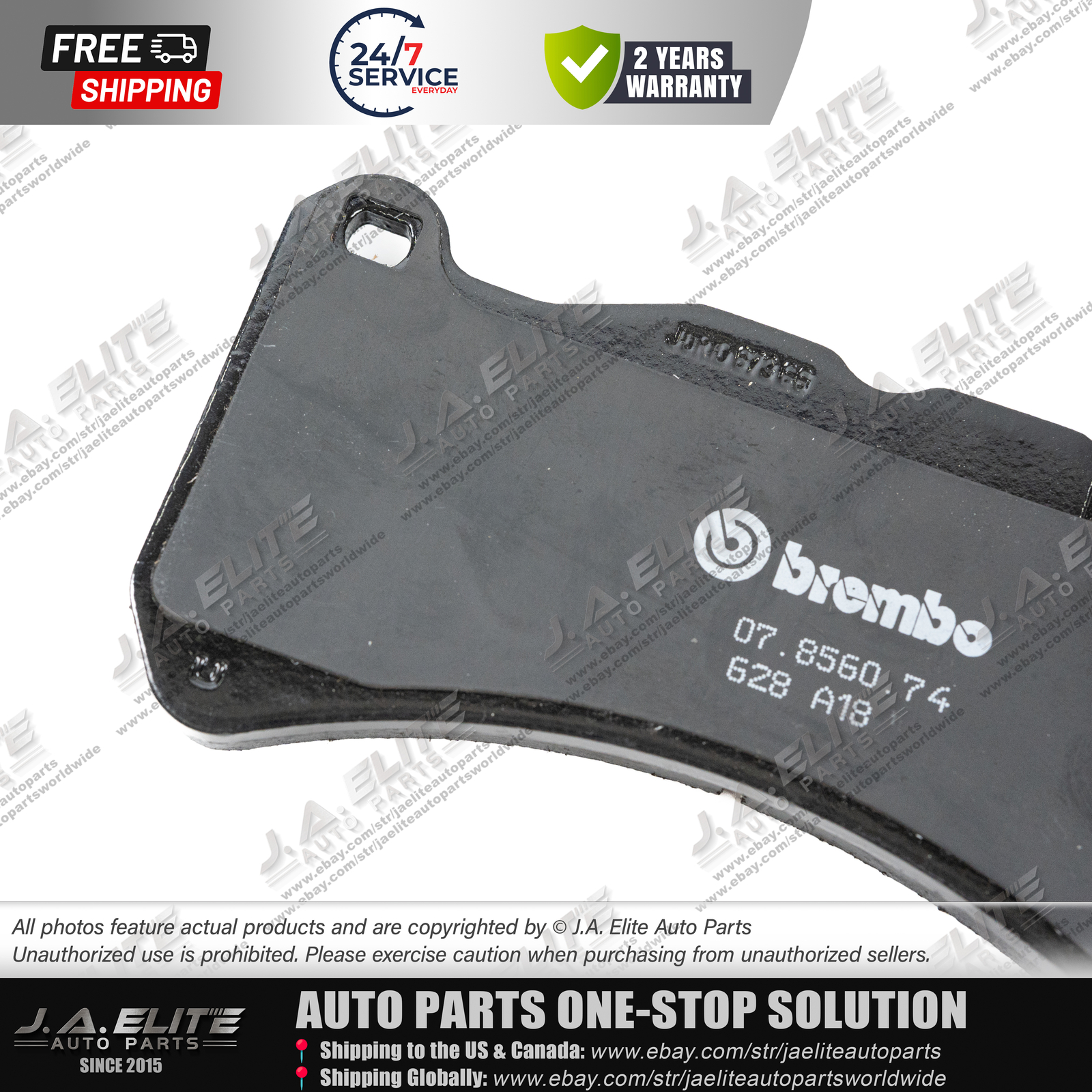 Genuine Maserati Front Brake Pads kit for Quattroporte GT GC 4.7L, 673010328
