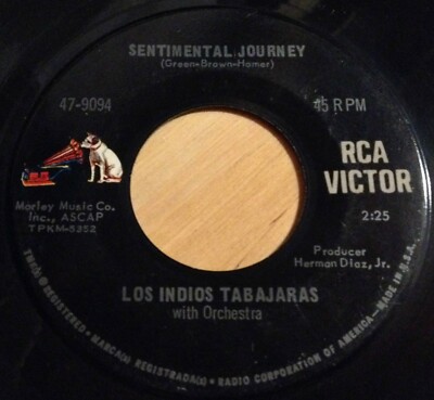 Los Indios Tabajaras 45 Sentimental Journey / The Petite Waltz