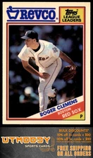1988 Topps Revco League Leaders 28 Roger Clemens