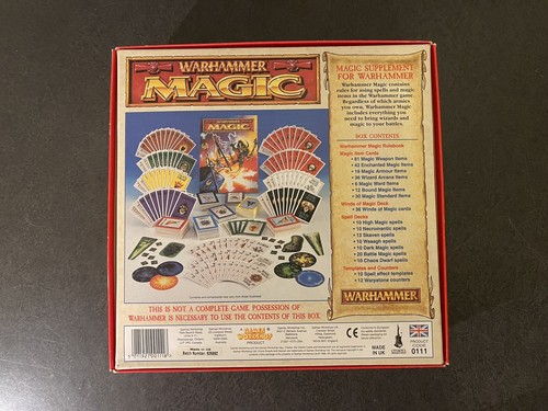 Warhammer Magic 1996 Warhammer Fantasy Battles Games Workshop - Incomplete - Picture 7 of 11