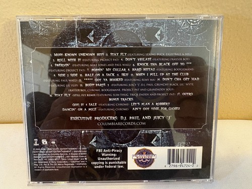 THREE 6 MAFIA MOST KNOWN UNKNOWN CD - Picture 3 of 3