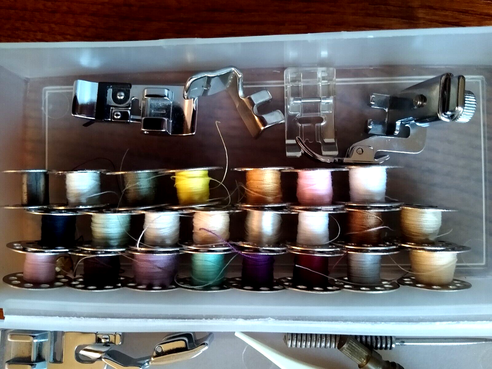 Vintage Singer Sewing Machine Spare Parts & Pieces Bobbins Etc Bundle