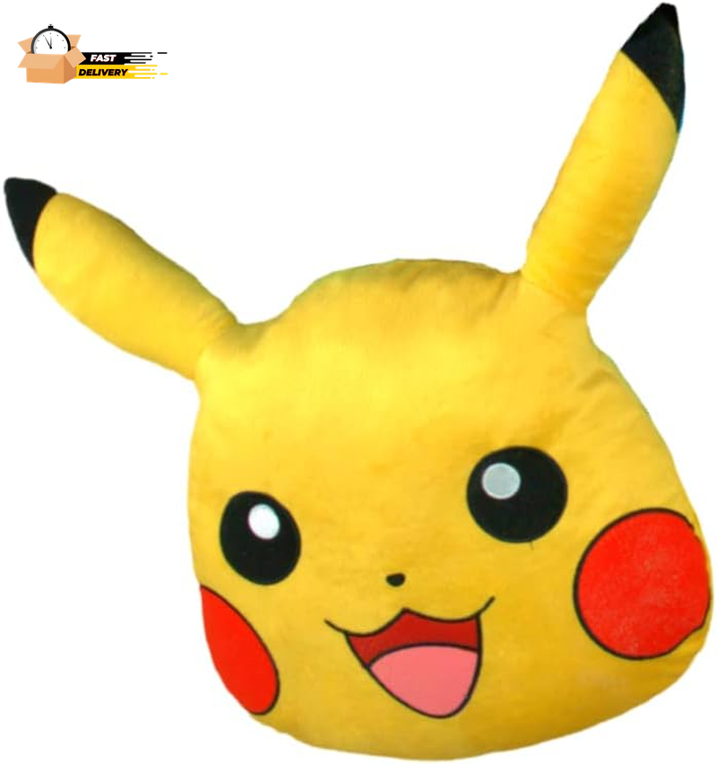 Pokemon Pikachu Anime Kids Bedding Super Soft Plush Cuddle Pillow Buddy, One Si
