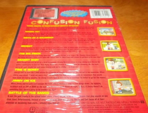 THE ADVENTURES OF JIMMY NEUTRON CONFUSION FUSION Nickelodeon Cartoon DVD NEW - Picture 3 of 3