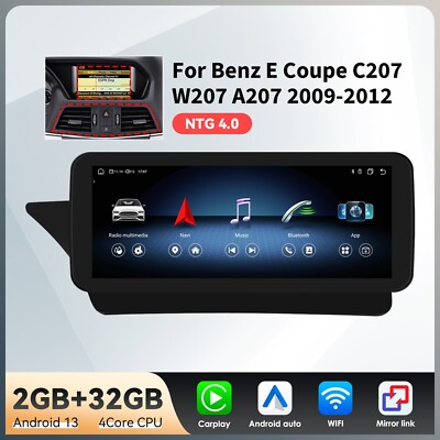 10.25'' Android 13 GPS Carplay Stereo For Mercedes Benz E Coupe C207 W207 NTG4.0