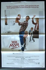 MR. MOM ORIGINAL 27X41 UNUSED FOLDED MOVIE POSTER 1983 MICHAEL KEATON TERI GARR