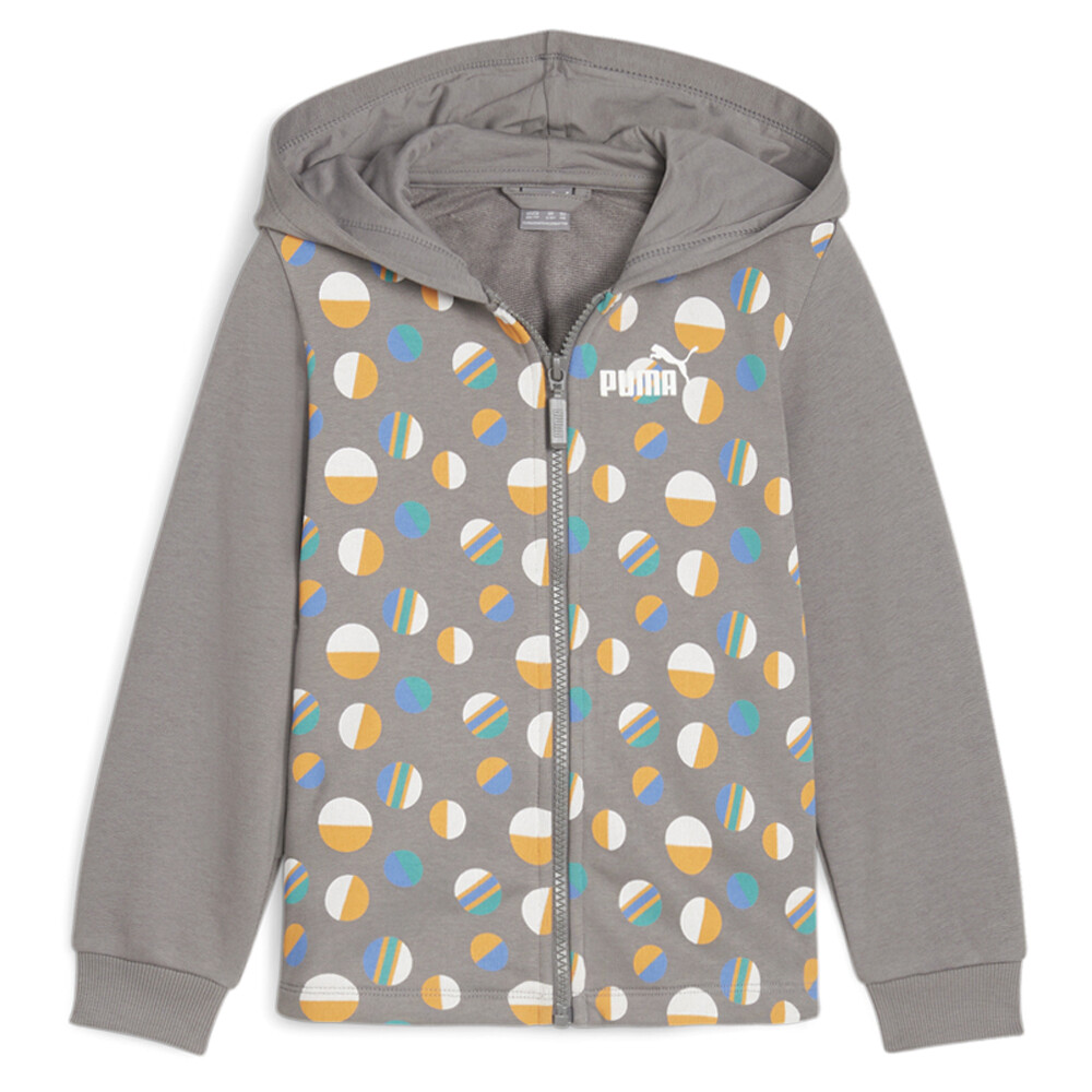 Puma Essential Summer Camp Толстовка с капюшоном на молнии для маленьких мальчиков Размер XS Повседневная спортивная
