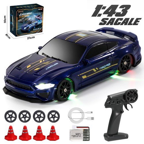 2.4G Mini Alta Velocità RC Drift Car 1/43 Veicoli da Corsa 4WD RTR Mini Toys Model6u - Foto 13 di 16