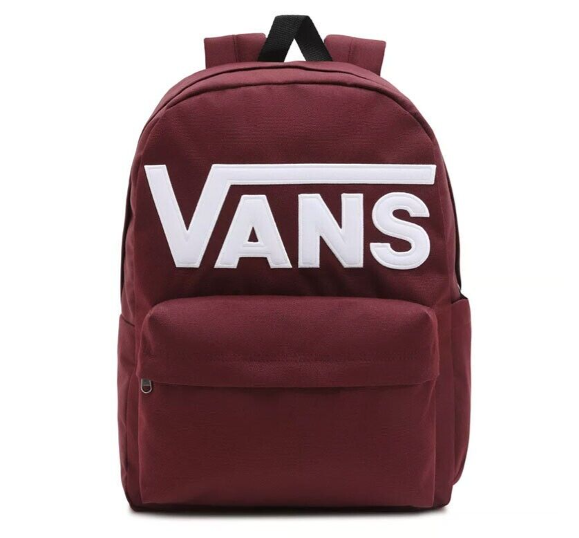 Vans Backpack Skool Drop V Logo Dark Red RRP £40
