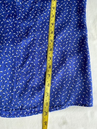 Esprit Blouse Womens Size 8 Blue White Floral Button Up Long Sleeve Work Top - Picture 12 of 13