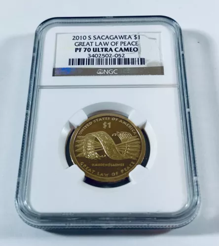 2010-S   $1  Sacagawea Great Law Of Peace NGC PF 70 Ultra Cameo (052)