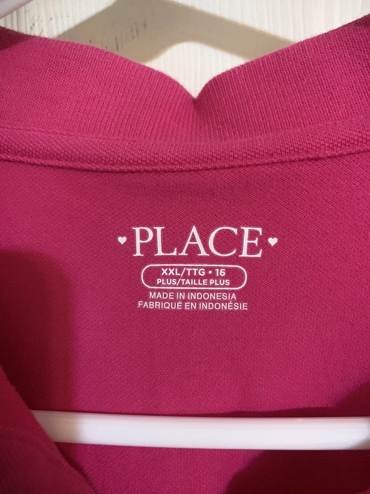 Place XXL T Plus size 16 PinkCap Sleeve Shirt - Image 2 of 4