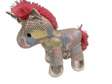 Plush Unicorn Sequins Horse Pink Silver Collectors Choice Stuffed Toy Dan Dee