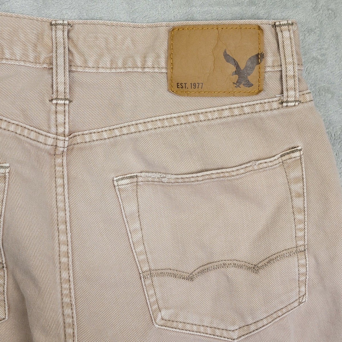 Jean Droit Homme American Eagle - Velours Côtelé Marron - Taille 30x30 - Occasion TB