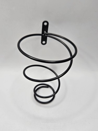 Ikea Spiral Black Iron S/2 Wall Mounted Floating Wine Bottle Holder • 5.25"L - Picture 5 of 11