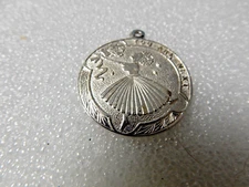 Vintage Charm Forstner YOU ARE NEXT  Sterling Silver 1" Round