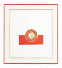 Martin Barooshian "Manx Cat II" Intaglio Etching Aquatint Print on Paper Vintage