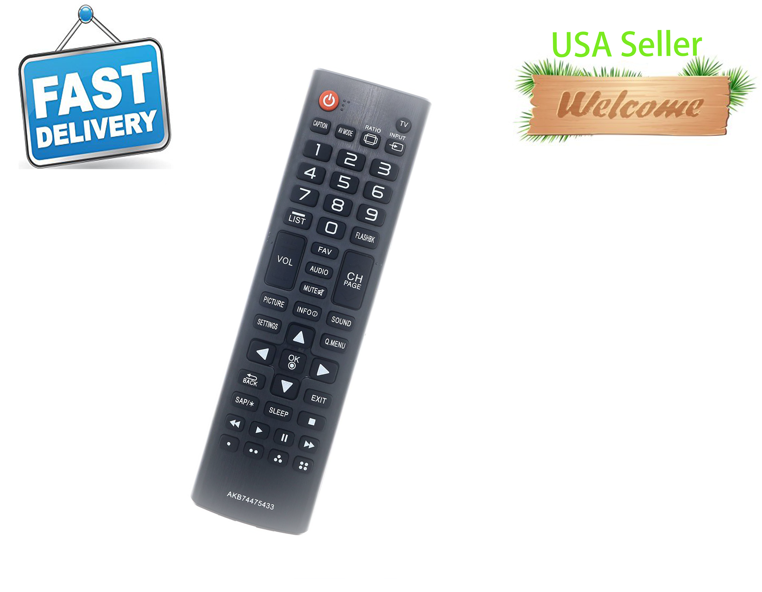 LG TV Replaced Remote AKB74475433 For sub AGF76631028 39LB5600 55LX540S 55UJ6300