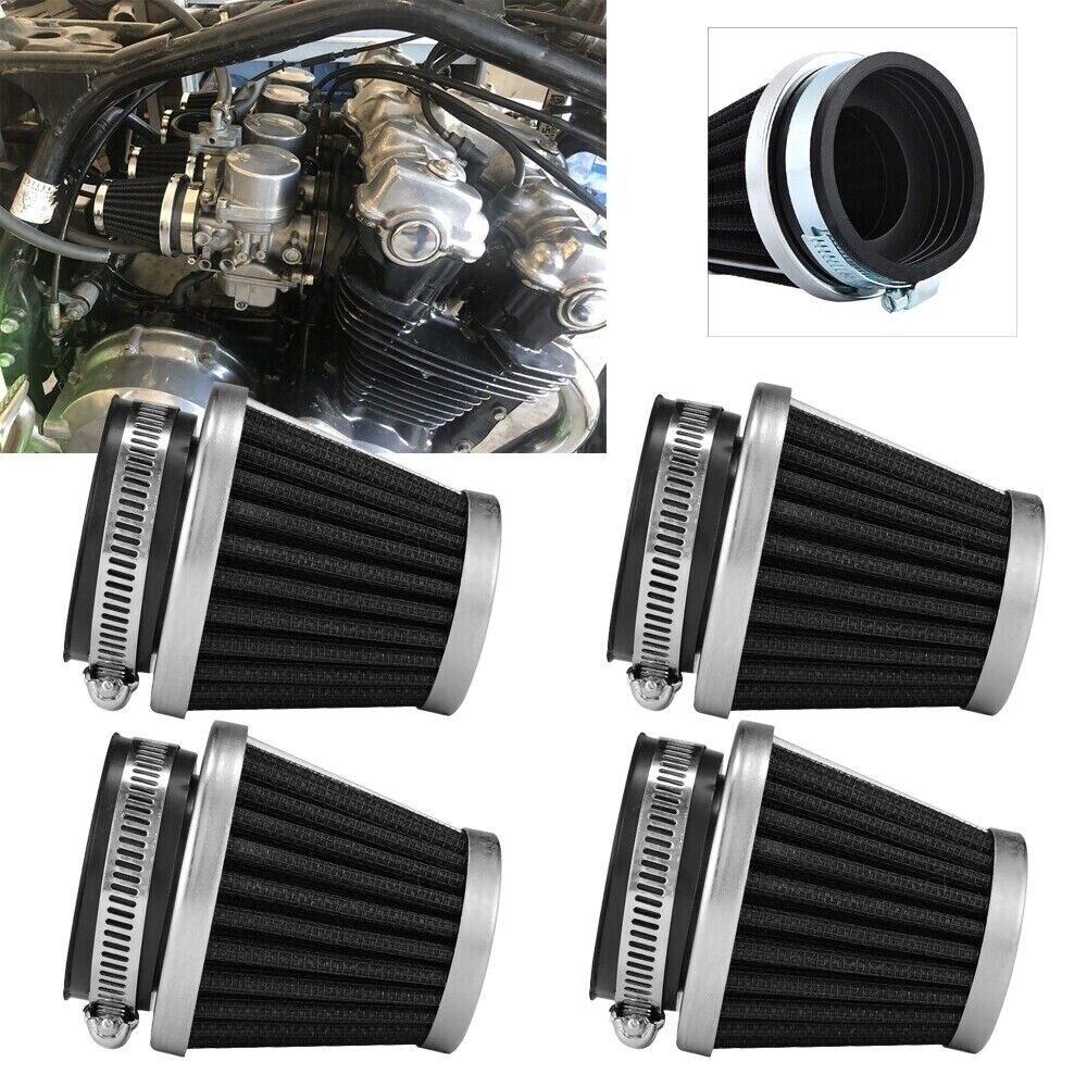 52mm Motorcycle Washable Carburetor Air Filter Cleaner Pods For