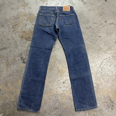 Vintage 90s Levi's 501 Dark Wash Denim Jeans 31x36 Made In USA