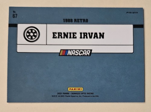 Ernie Irvan 2021 Panini Donruss NASCAR - Optic R88 Carolina Blue Wave Prizm #67 - 第 2/2 張圖片