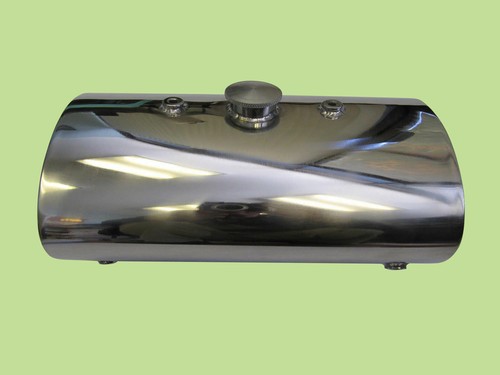 Tanque de aceite ovalado personalizado de acero inoxidable para Harley Chopper Bobber - Imagen 3 de 8