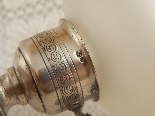 ANTICA PREZIOSA LAMPADA LUME TAVOLO STILE IMPERO ARGENTO PUNZONE 800 MADE ITALY - Picture 6 of 6