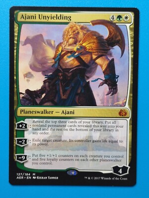 MTG 1x Ajani Unyielding NM Aether Revolt Magic