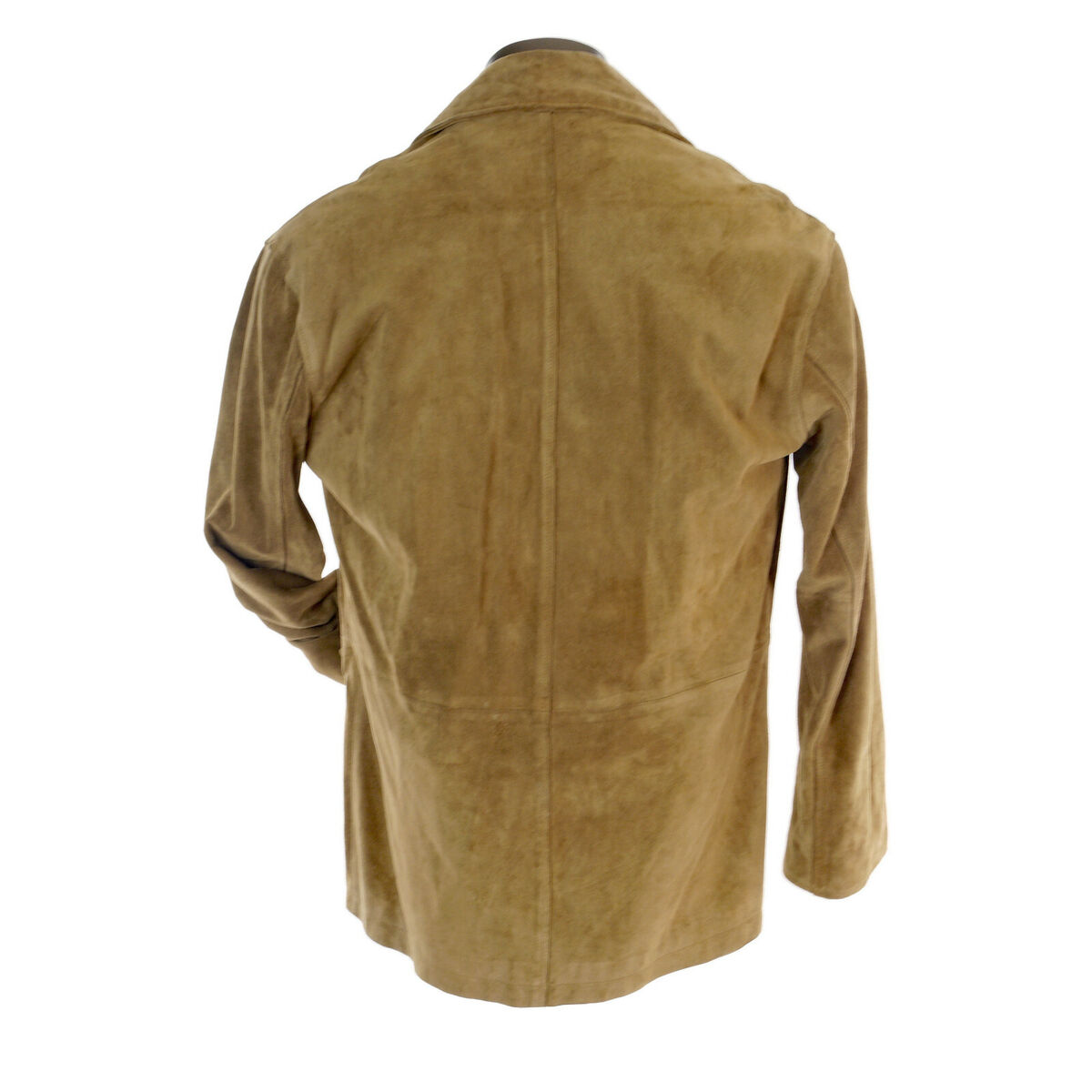 Men's Light Brown COACH Suede Leather Basic Jacket Coat Sz Men's Light Brown COACH Suede Leather Basic Jacket Coat Sz