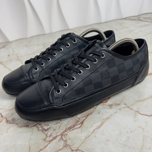 Louis Vuitton Brooklyn Sneaker Turnschuh Damier Schwarz Leder 7 LV 8 US 41 EUR - Bild 1 von 11