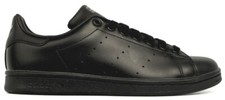 Adidas Stan Smith Originals Mens Shoes Trainers Size 7 -  10      Black Leather