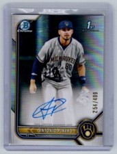 2022 Bowman - Antonio Pinero Prospect Autographs #CPA-AP Refractor /499