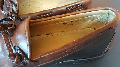 ALLEN EDMONDS Nottingham Moccasins Black & Brown Kiltie 