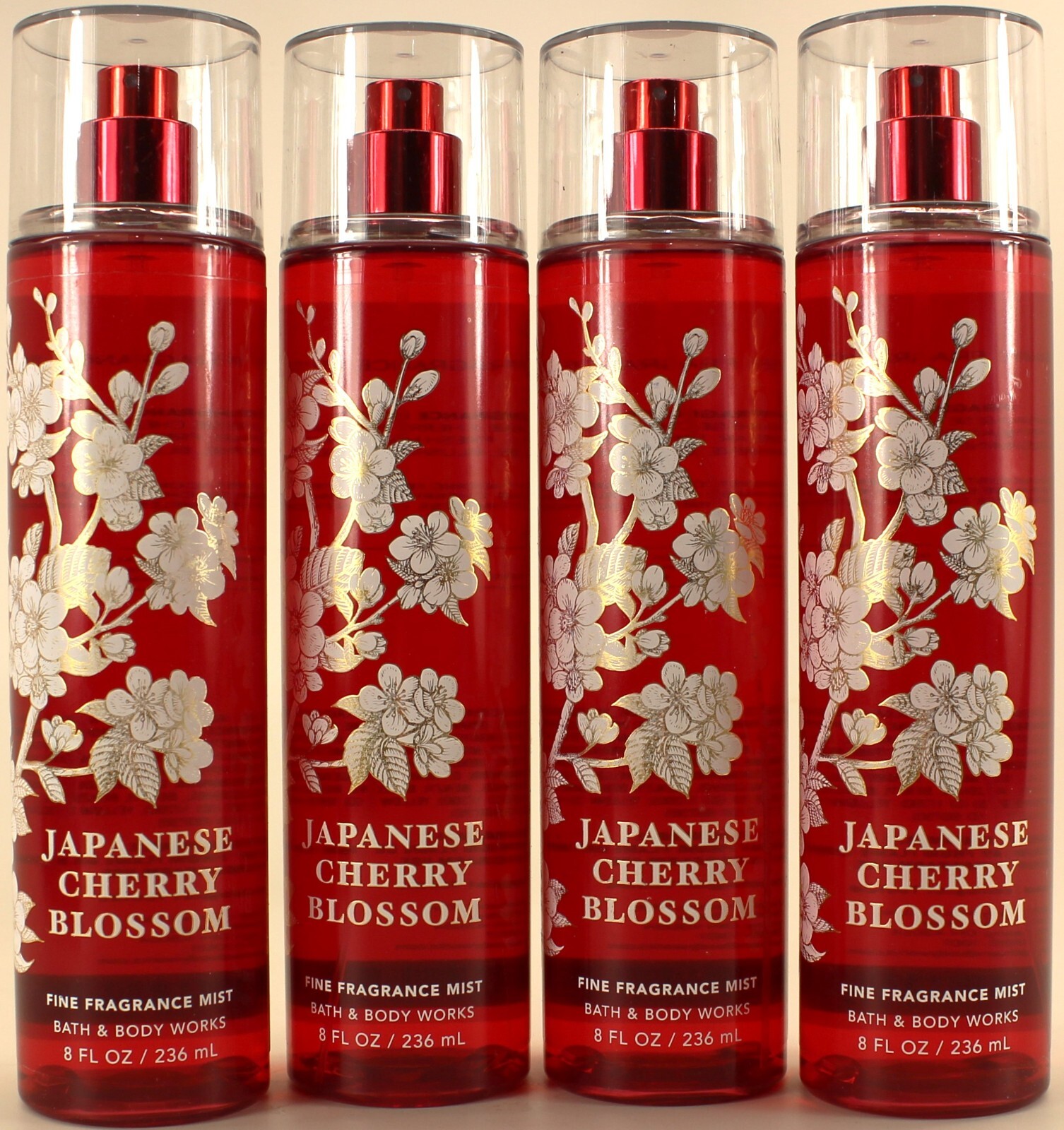 QTY 4 - Bath & Body Works JAPANESE CHERRY BLOSSOM Fine Fragr